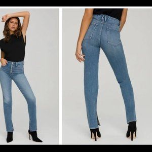 GOOD AMERICAN GOOD BOY EXPOSED BUTTON IN BLUE 657 Size 4/27